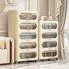 Nordic Style Plastic Storage Cabinet for Living Room or Bedroom