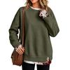 Women's Casual Leopard Print Long Sleeve Neck Pullover Top
