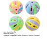 Yousheng 4Pcs Cat Bell Ball Toys Colorful Jingle Balls Cat Interactive Play Toy Hollow Ball with Bell Toy for Indoor Kittens Pounce Chasing Solo