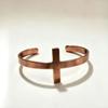 Pure Copper Cuff Bracelet Hypoallergenic Fashion Design Smooth Vintage Finish for Trendsetters Daily Street Wear