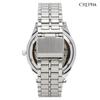 Clefer Serdica Analog Watch, SD-AM332-LUS, Men's Silver, Luminous Dial, Metal Strap, Japanese Movement