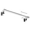 VEHHE Adjustable Stainless Steel Towel Bar, Hand-Screw Telescopic Towel Hanger, Multi-functional for Kitchen and Bathroom Use, EVA Foam Pad Included,