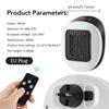 Wall Outlet Space Portable Electric Heater Room Heater Home Appliance Warm Air Blower Winter Fast Warmer Machine Remote Control