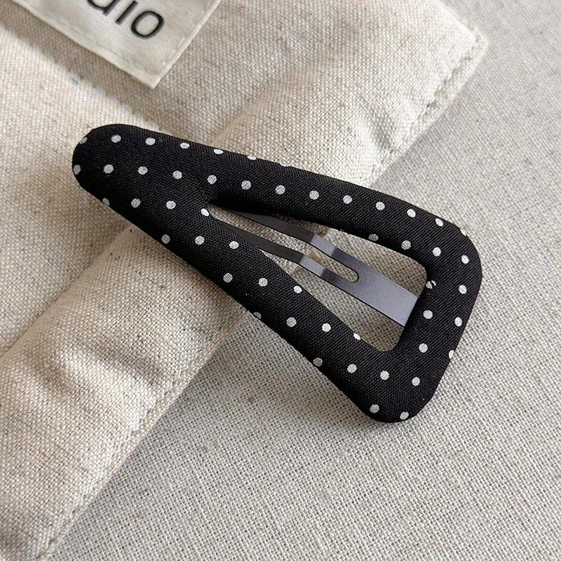 Korean Style Polka Dot Triangle Hair Clip Women's Fashionable and Simple BB Clip Hair Accessories