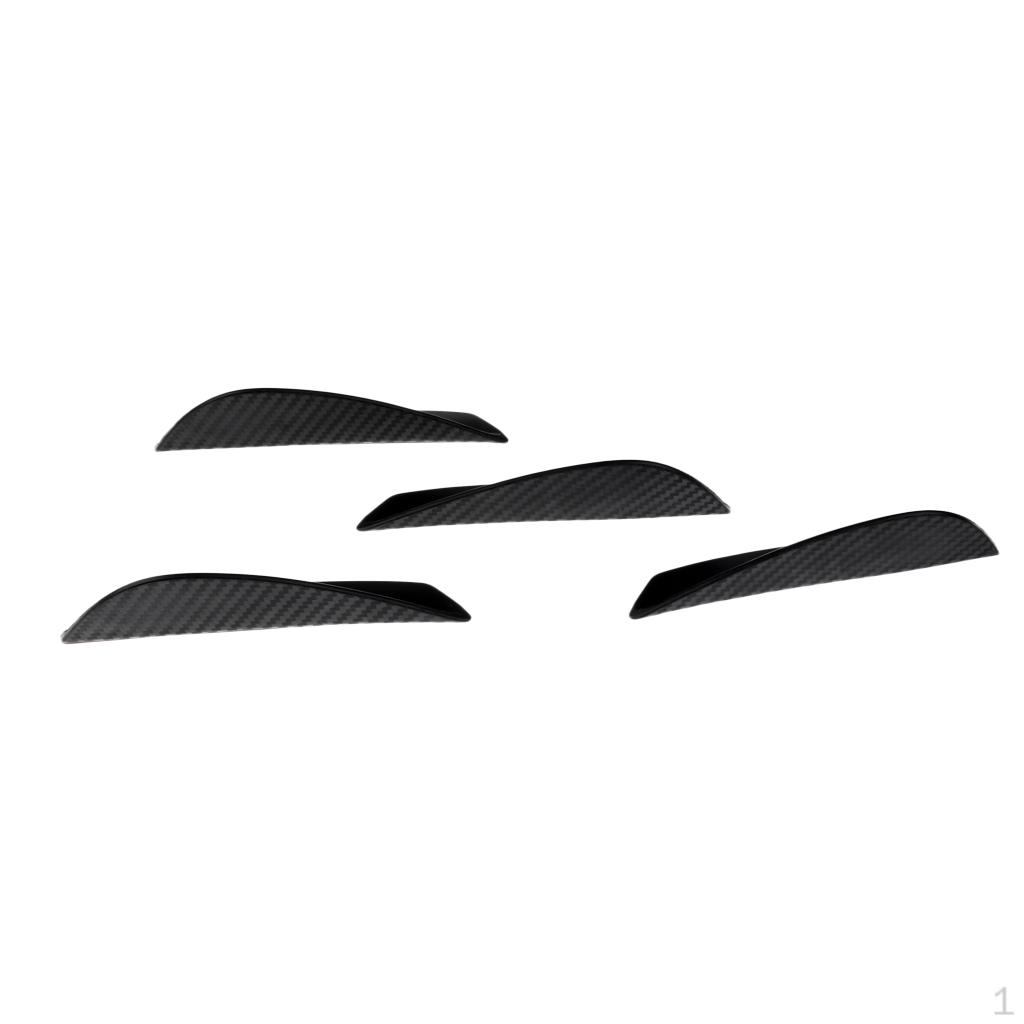 

4 Pieces Universal Front Bumper Lip Splitter Body Spoiler Kit