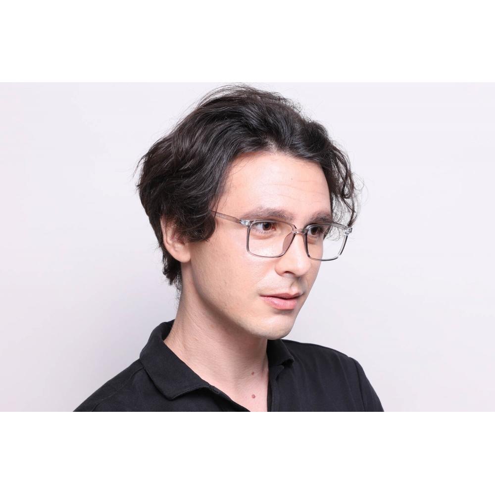 Full Rim Rectangle Transparent Grey Smartbuy Collection Ainslie 2418 C8 Fashion Unisex Eyeglasses