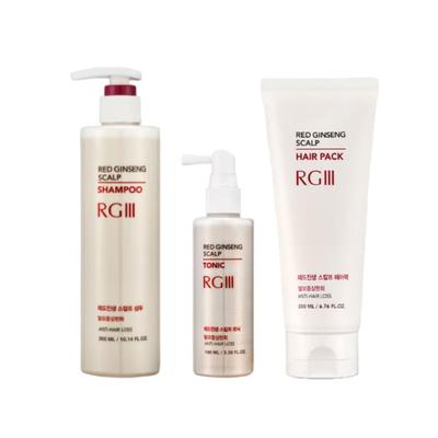RGIII Röd Ginseng Schampo för Hårbotten 300ml, Hårinpackning 200ml, Hårbotten Tonic 100ml  (10 alternativ)