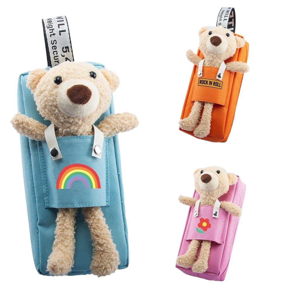 

Removable Pen Bag Little Bear Pencil Case Cute Stationery Organizer Gift Sky Blue-1
