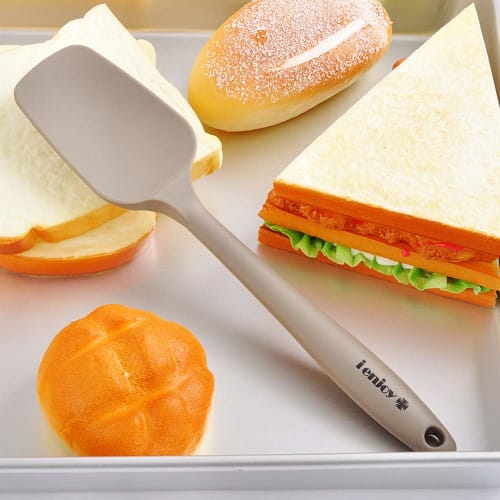 Heat-resistant Silicone Spatula, Rubber Spatula, Set of 2, One-piece Design, Cake Cleaner, Cooking Spatula, Kitchen Utensils, Baking Tools, Baking Too