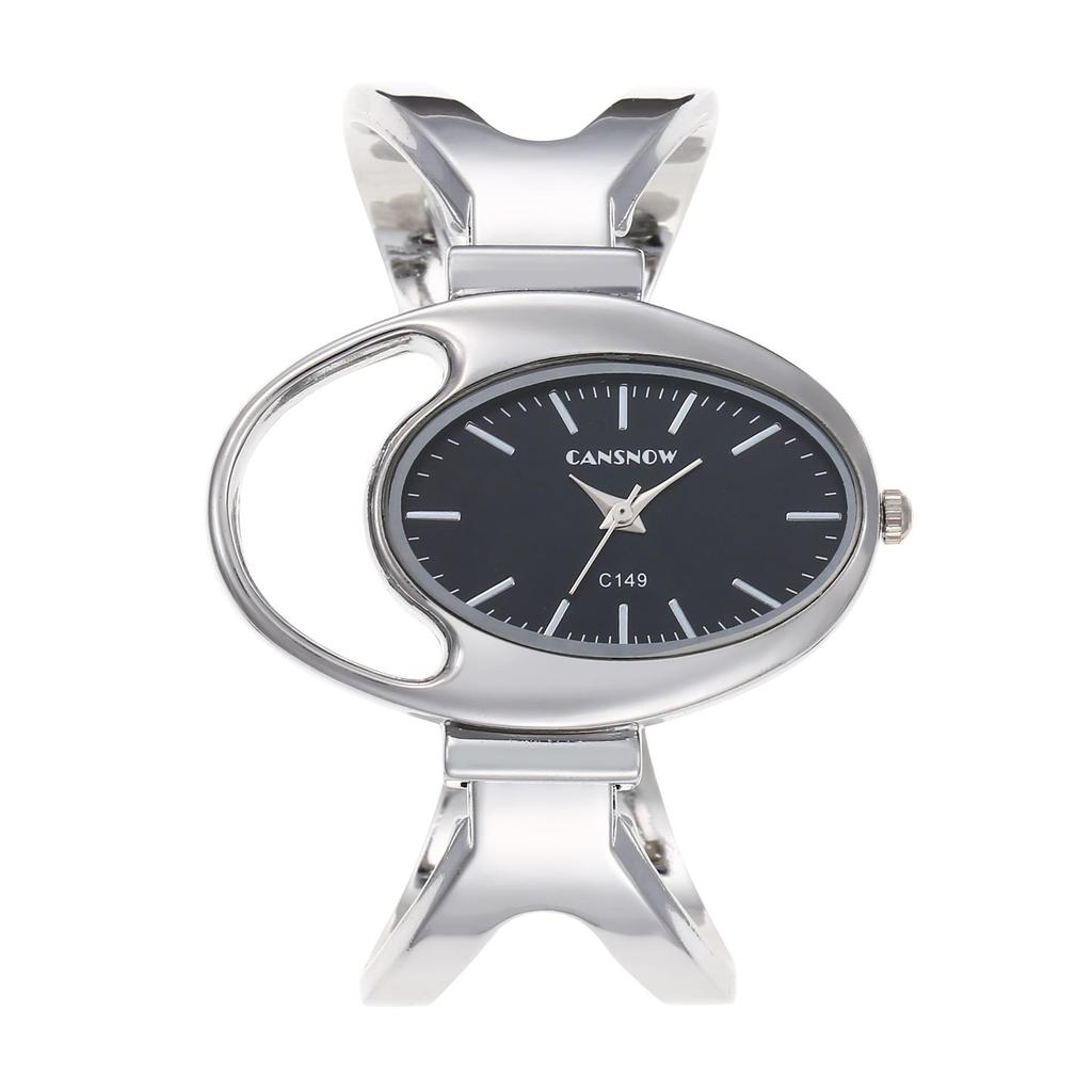 Luxury Fashion Watch For Women Steel Band Light Bracelet Version Creative Oval shaped watch Student Quartz Wristwatches Clock Gift