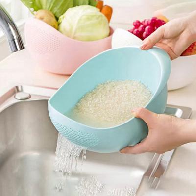 4 Peças Plástico Escorredor Lavador de Arroz Peneira para Vegetais com Malha Fina Grau Alimentício Empilhável Cesta Escorredora de Cozinha Escorredor para Lavar Drenar Armazenamento
