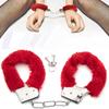 Soft SM Bondage Handcuffs Fluffy Restraints Cuffs Wrist Bracelet Plush Handcuffs  BDSM