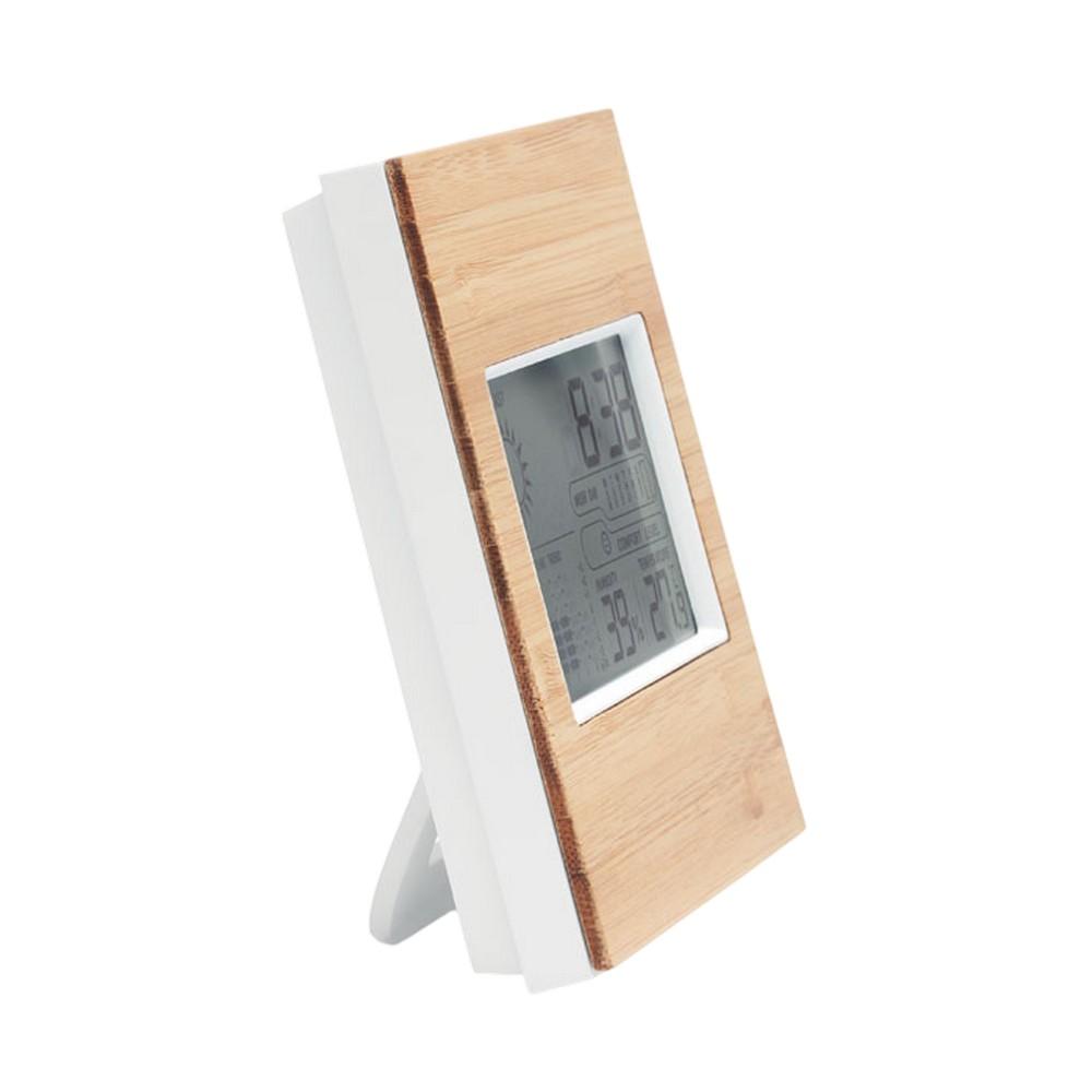 MidOcean Bamboo Digital Desk Clock