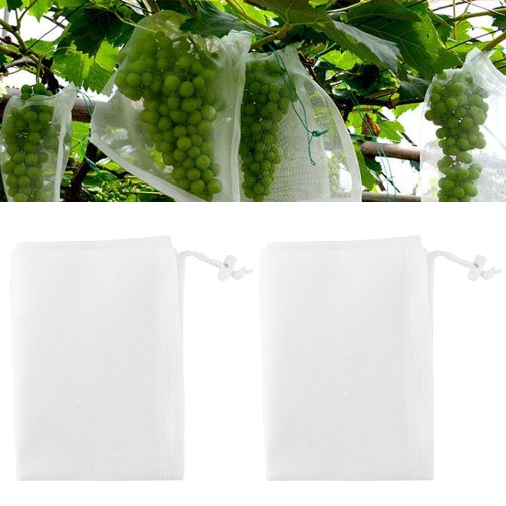 2Pcs Garden Nylon Vegetables Fruits Tree Protection Net Bag Cover Agricultural Accessory