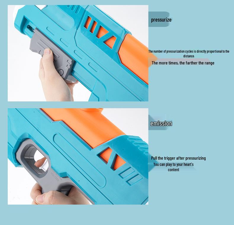 High-Capacity Summer Water Gun for Kids - Pull-Out Sprayer for Beach and Splash Party Fun