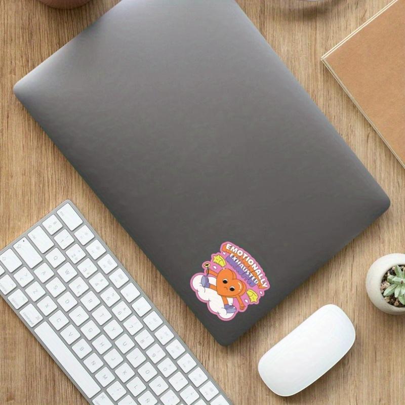 Emotionally Exhausted, Mental Health Sticker, Water Bottle Sticker, Laptop Sticker, Mental Health Awareness, Positivity Sticker, Decals