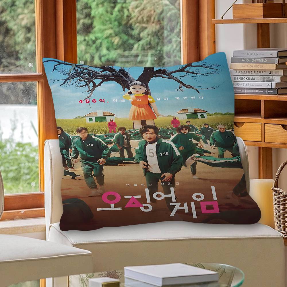 TV Game S-Squids Personalized Picture Text Home Decorative Pillows Household Gifts 45x45cm