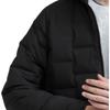 UNIQLO Solid Color Warm Hooded Zipper Cotton Jacket Unisex jackets Deep-Space-Black 464021-09