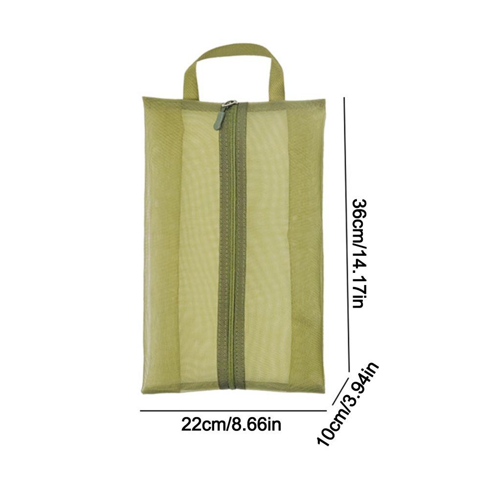Zipper Shoe Storage Bag Transparent Mesh Mesh Shoe Bag New Sneaker Pouch