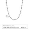 2mm/3mm Oval Beaded Chain Necklace, Ball Beaded Choker for Women Girls Layered Jewelry