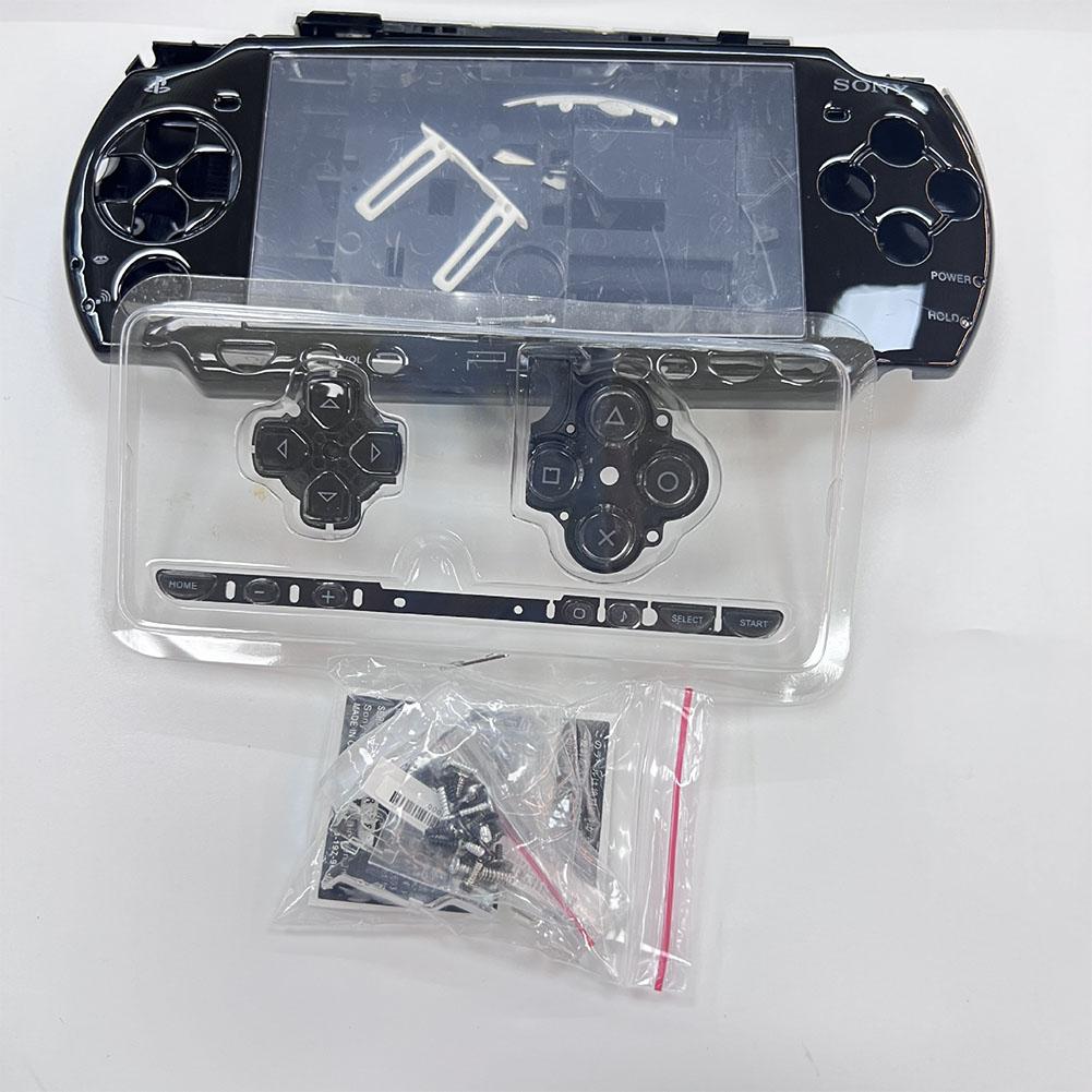 Housing Shell with Button Set Replacement for Psp 2000 Console Shell Faceplate Case Parts for Sony 2000 Repair Kit