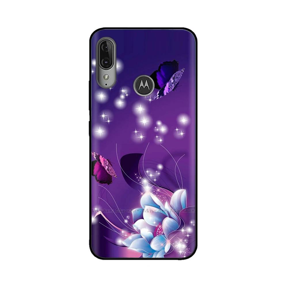 For Moto E6 Plus Case Soft Black Silicone Phone Back Cover For Motorola Moto E6 Play E6s 2020 MotoE6 Plus Case Cover Coque Funda