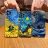 Van Gogh Starry Night Creative Print Phone Case for iPhone 17 16 15 14 13 12 11 Series Pro Max Plus Double Layer Protection