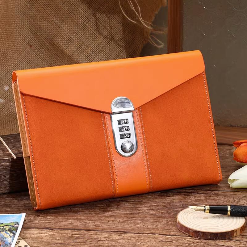 Minimalist Lock Diary & Notebook with Invisible Combination Closure for Students & Professionals