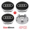 4Pcs 56mm Wheel Rim Hubcap Identity Overlay For 5w RS  B8 B9  S A3 8V A4A6 C7 C6 A5 Q3 Q5 Q7 A1 Motorsport Tuning Accessoryw5
