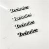 4X Technic Speaker 46x9mm aluminum sticker technics car styling stereo speaker badge emblem Sticker Car Accessories