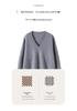 Lekasha Women's Cashmere V-Neck Loose-Fit Sweater