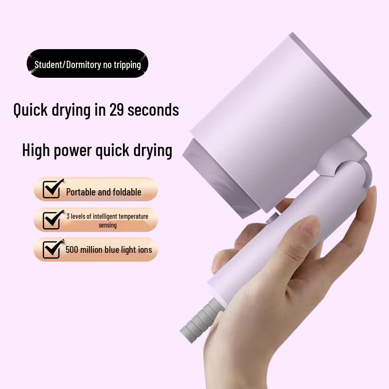 OIMG Portable Foldable Hair Dryer