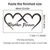 Valentine's Day 'Together Forever' Bedroom Wall Stickers