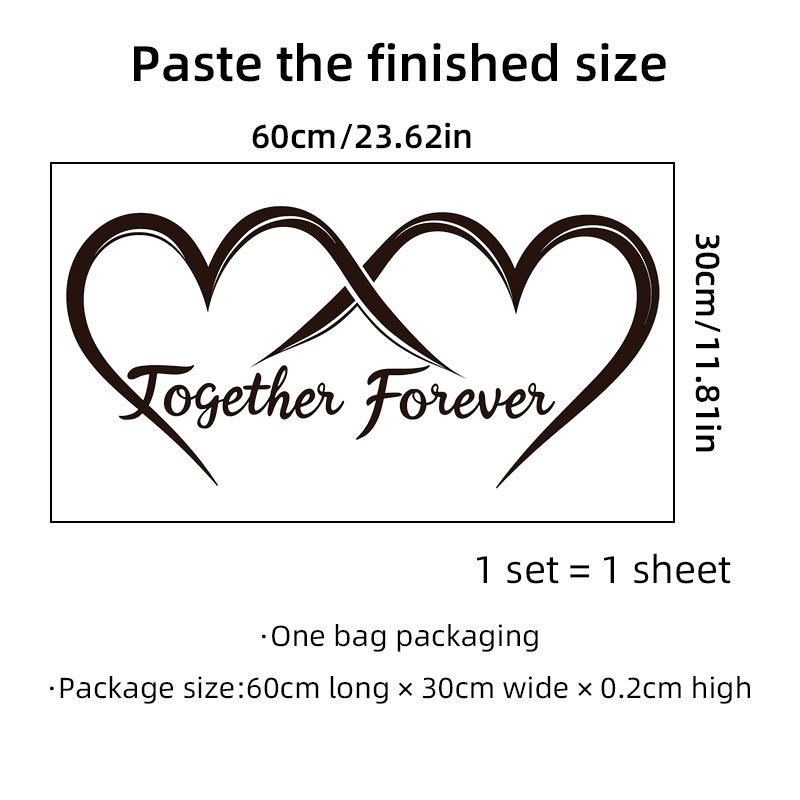 Valentine s Day  Together Forever  Bedroom Wall Stickers