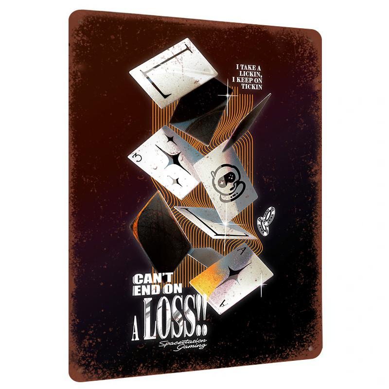 

Creative Poker Metal Wall Art Astronaut Design Home Decor 20x30cm（7.8x11.8inch）