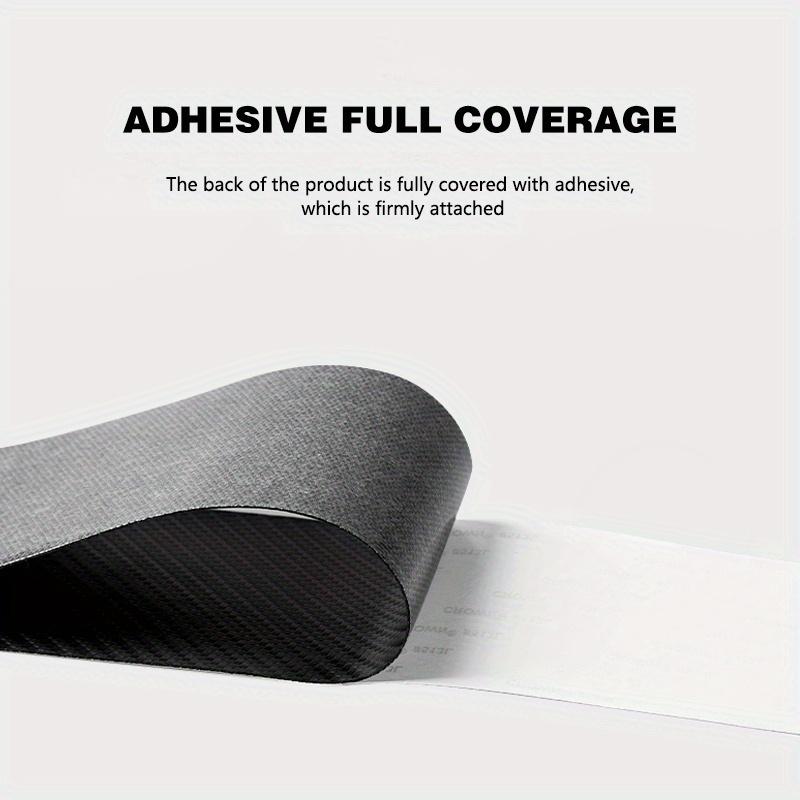 Car Rear Bumper Protective Sticker, Carbon Fiber Material, Scratch-resistant and Dirt-resistant Decorative Strip, Car Modification Parts.