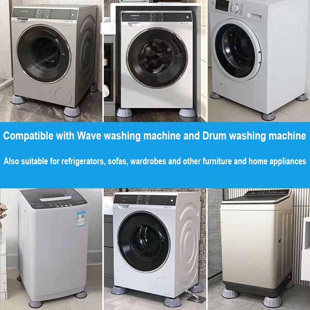 4pcs Anti-Skid Damper Stand Anti Vibration Washing Machine Feet Pads Silent Rubber Refrigerator Base Furniture Raiser Support