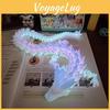 Vibrant 3d Printed Luminous Rainbow Dragon Art Piece Stylish Display Sculpture 30cm