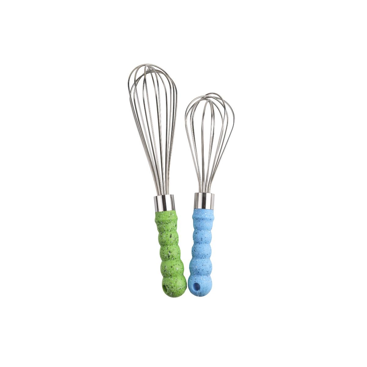 Stainless Steel Multi-Purpose Kitchen Tools Includes Eggs Beater Whisks with Wooden Handle Fruit Vegetable Preparation