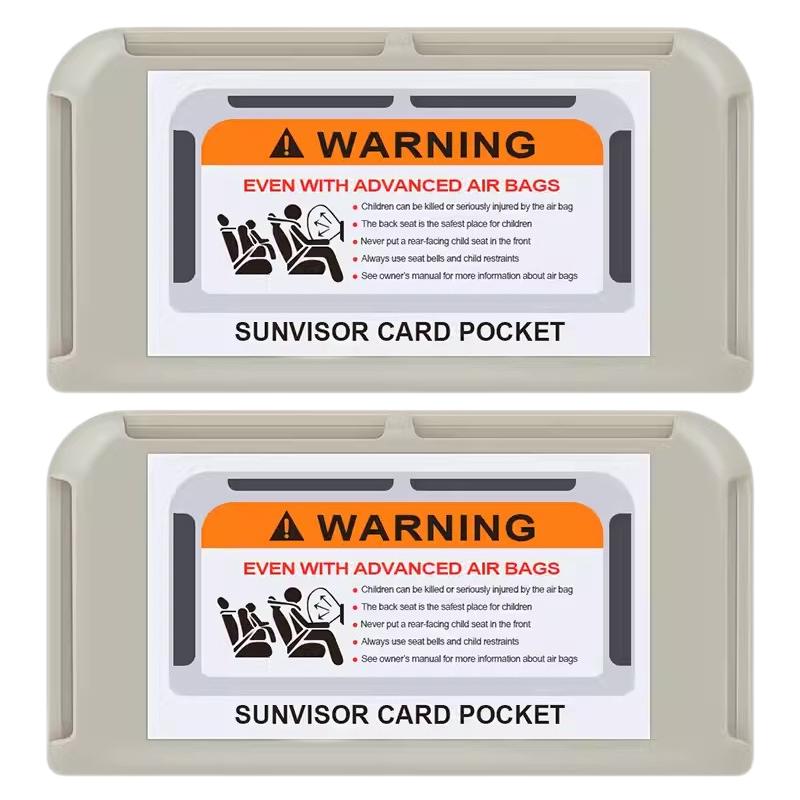 2/1pcs Car Sun Visor Card Holder Instrument Panel Pasting Organizer Temporary Parking Phone Number Clip Interior Stowing Tidying