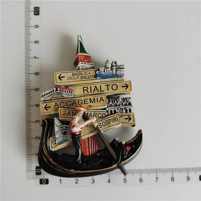 Italy Venice Fridge Magnets Italian Taormina Roma Firenze Alberobello trulli Lion Tourism Refrigerator Magnetic Stickers Decor