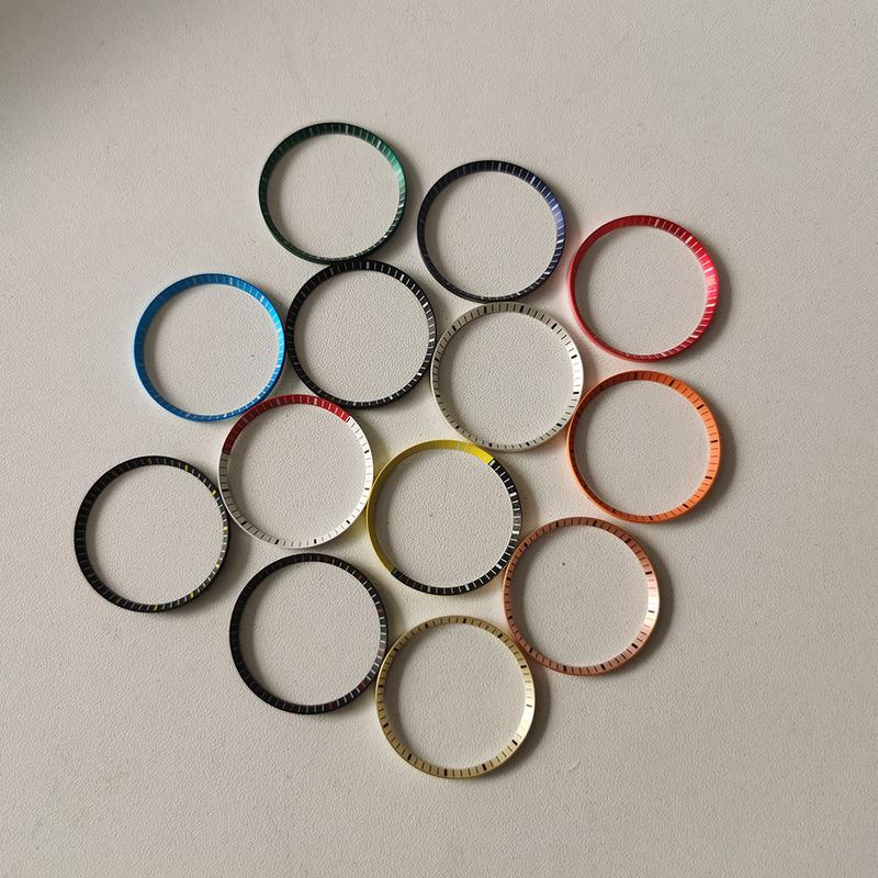 30.5*27.5mm Mod Scale Mark Watch Chapter Ring Brass For SKX007 SRPD NH35 NH36 Movement Watch Case Repair Tool Parts