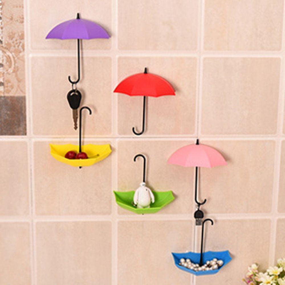 Wall Door Bathroom Kitchen Key Clothing Hanger Storage Rack Umbrella Hook Wall Hook Home Decorative