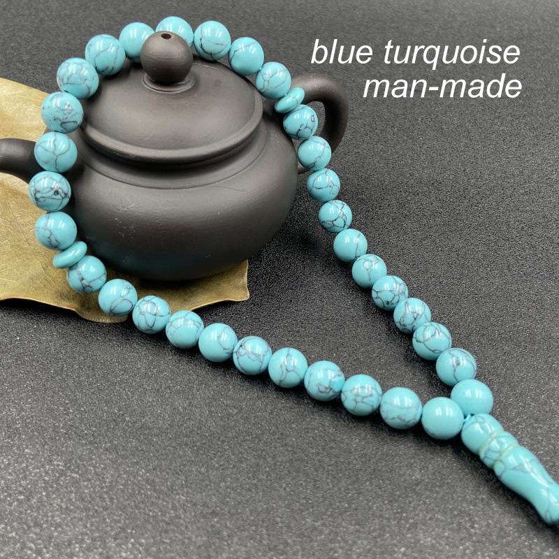 Handmade Beaded Bracelets: Natural Agate Stone Islamic Rosary Prayer Healing Crystals