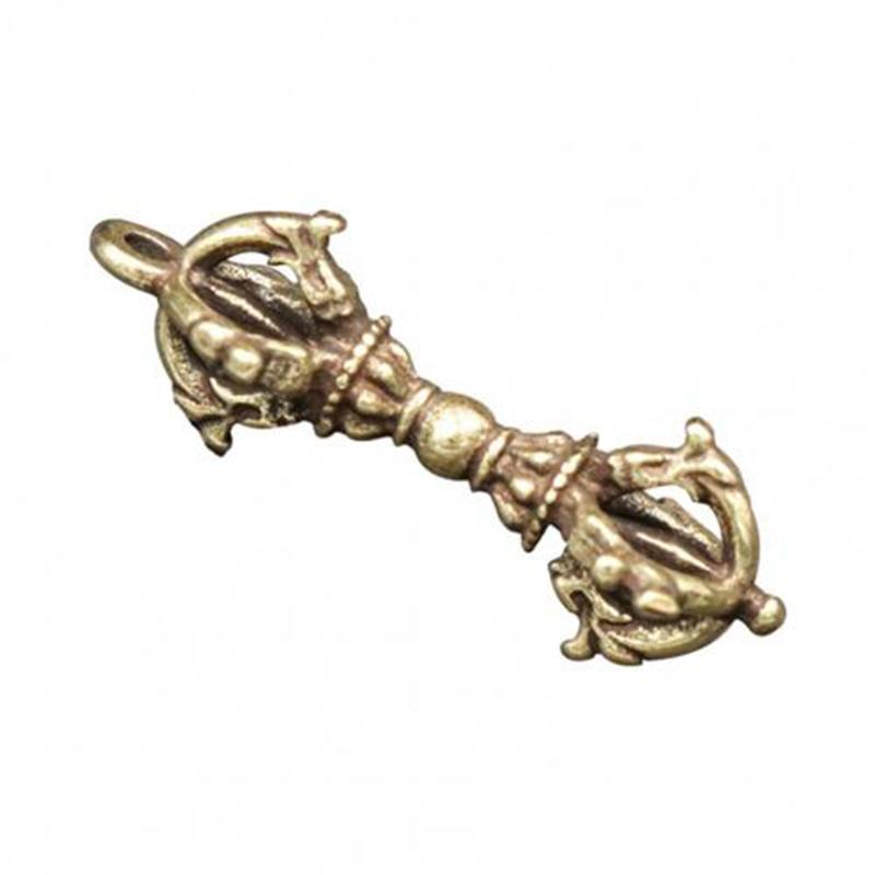 Handcraft Pendant Vintage Solid Religious Pestle Prayer Pendants Nepal Tibetan Handcraft Buddhist Vajra Pestle Copper Crafts