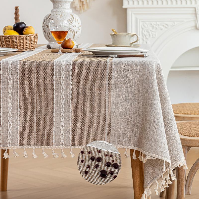 Japanese Style Luxurious And High-End Tablecloth Rectangular Waterproof Dining Table And Coffee Table Tablecloth Cover Cloth