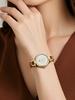Ladies' Quartz Thin Belt Dial Watch, Fashionable and Simple Student Watch