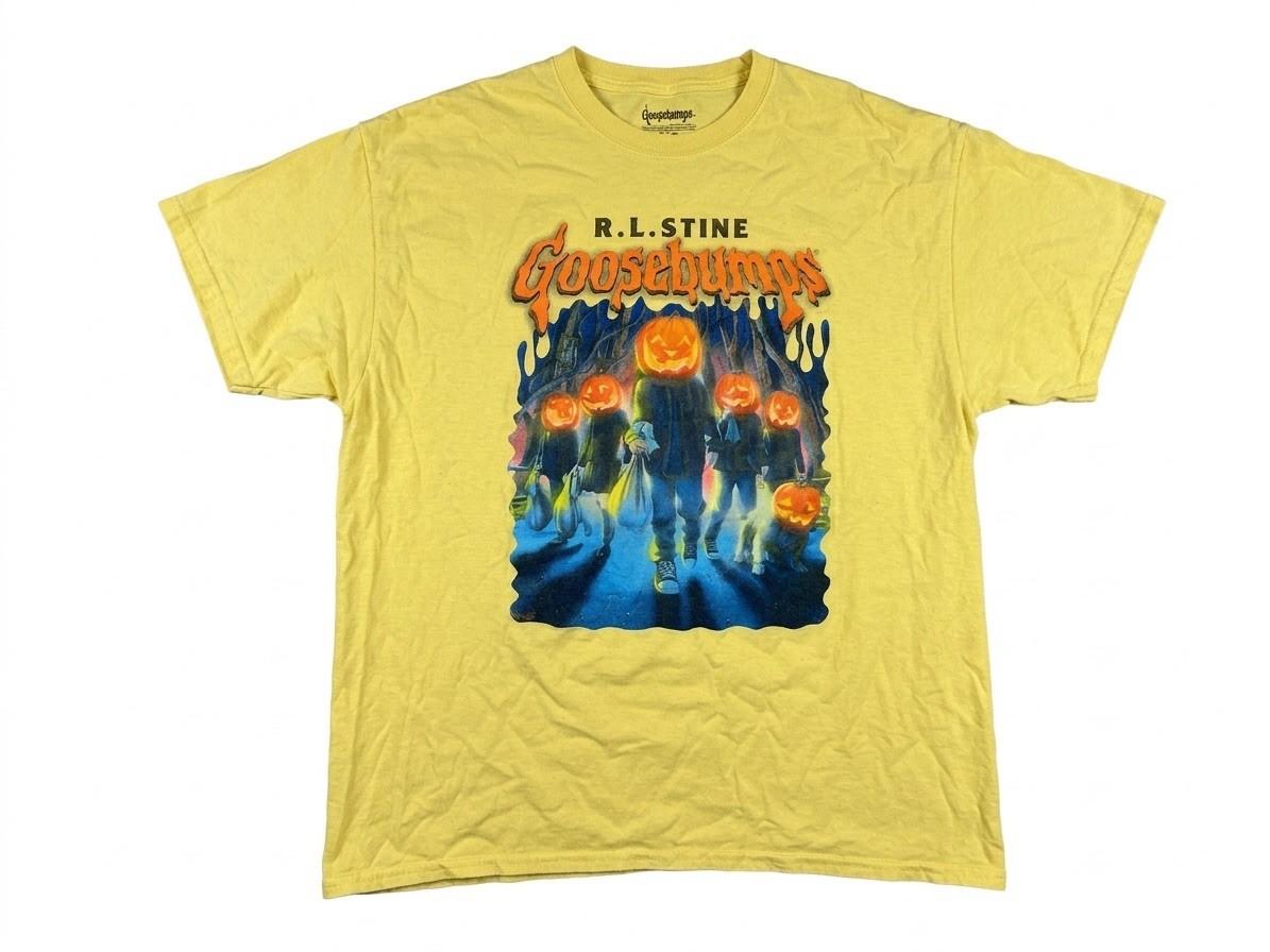 Goosebumps R.L. Stine Attack of the Jack-O -Lanterns Mens XL Halloween Unisex T-Shirt L
