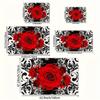 1 piece/8mm thickness JIT rose pattern bathroom rug, kitchen mat, living room rug, bedroom rug, indoor doorway mat, machine washable, entrance door