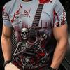 Pánské Módní 3D Tištěné Pánské Tričko Kulatý Výstřih Krátký Rukáv Trendy Street Wear